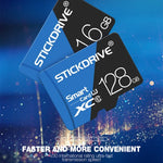 Cartão de Memória TF (Micro SD) Azul e Preto U1 de Alta Velocidade STICKDRIVE 32GB, 32GB