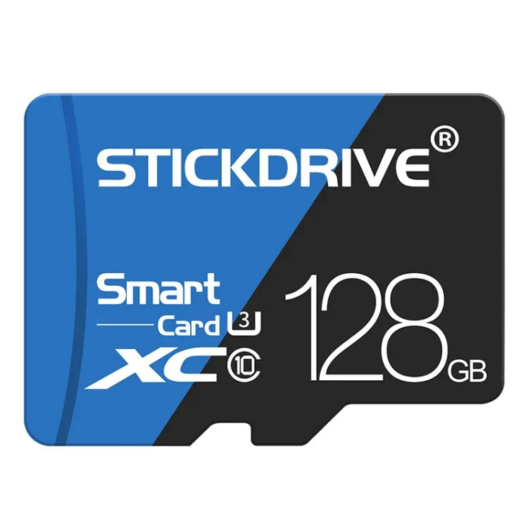 Cartão de Memória STICKDRIVE 128GB Alta Velocidade U3 Azul e Preto TF (Micro SD), 128GB