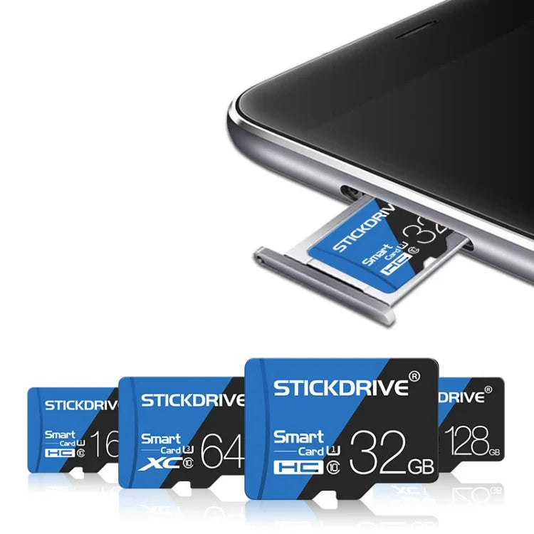 Cartão de Memória STICKDRIVE 128GB Alta Velocidade U3 Azul e Preto TF (Micro SD), 128GB