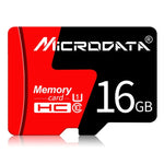 Cartão de Memória MICRODATA 16GB U1 TF (Micro SD) Vermelho e Preto, 16GB