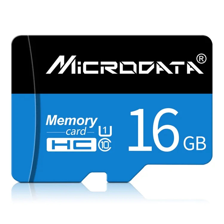 Cartão de memória MICRODATA 16GB U1 TF (Micro SD) azul e preto, 16GB