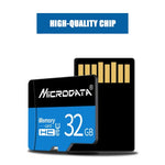 Cartão de memória MICRODATA 16GB U1 TF (Micro SD) azul e preto, 16GB
