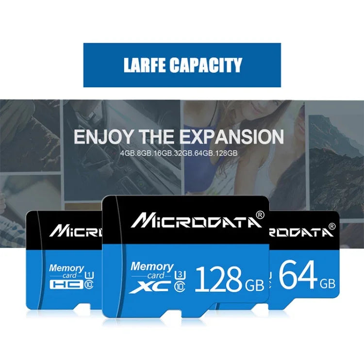 Cartão de memória MICRODATA 128GB U3 TF (Micro SD) azul e preto, 128GB