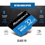 Cartão de memória MICRODATA 128GB U3 TF (Micro SD) azul e preto, 128GB