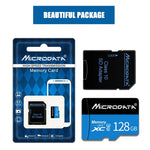 Cartão de memória MICRODATA 128GB U3 TF (Micro SD) azul e preto, 128GB