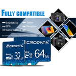 Cartão de memória MICRODATA 64GB U3 TF (Micro SD) azul, 64GB