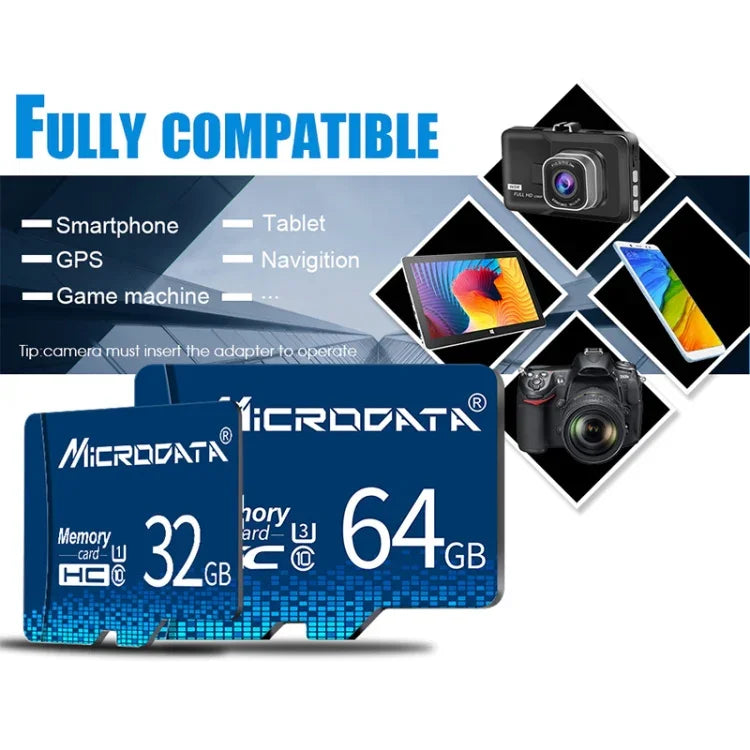 Cartão de memória MICRODATA 64GB U3 TF (Micro SD) azul, 64GB