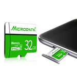 Cartão de Memória MICRODATA 16GB U1 TF (Micro SD) Verde e Branco, 16GB