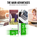 Cartão de Memória MICRODATA 16GB U1 TF (Micro SD) Verde e Branco, 16GB