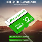 Cartão de Memória MICRODATA 16GB U1 TF (Micro SD) Verde e Branco, 16GB