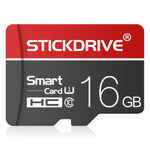 Cartão de Memória STICKDRIVE 16GB U1 Linha Branca Vermelha e Preta TF(Micro SD), 16GB