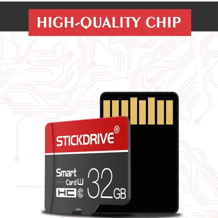 Cartão de Memória STICKDRIVE 16GB U1 Linha Branca Vermelha e Preta TF(Micro SD), 16GB