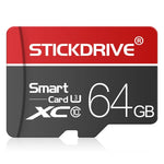 Cartão de Memória STICKDRIVE 64GB U3 Linha Branca Vermelha e Preta TF(Micro SD), 64GB