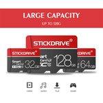 Cartão de Memória STICKDRIVE 128GB U3 Linha Branca Vermelha e Preta TF(Micro SD), 128GB