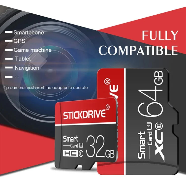 Cartão de Memória STICKDRIVE 128GB U3 Linha Branca Vermelha e Preta TF(Micro SD), 128GB
