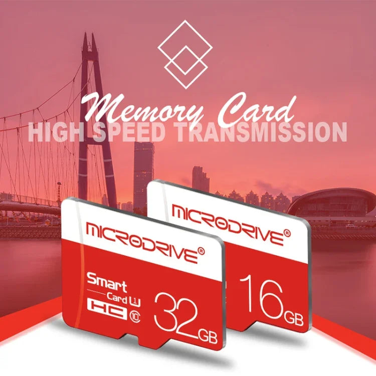 Cartão de Memória Microdrive 32GB Alta Velocidade Classe 10 Micro SD(TF), 32GB