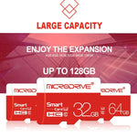 Cartão de Memória Microdrive 64GB Classe 10 Alta Velocidade Classe 10 Micro SD(TF), 64GB