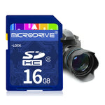 Cartão de Memória Microdrive 16GB Alta Velocidade Classe 10 SD para Todos os Dispositivos Digitais com Slot para Cartão SD, 16GB