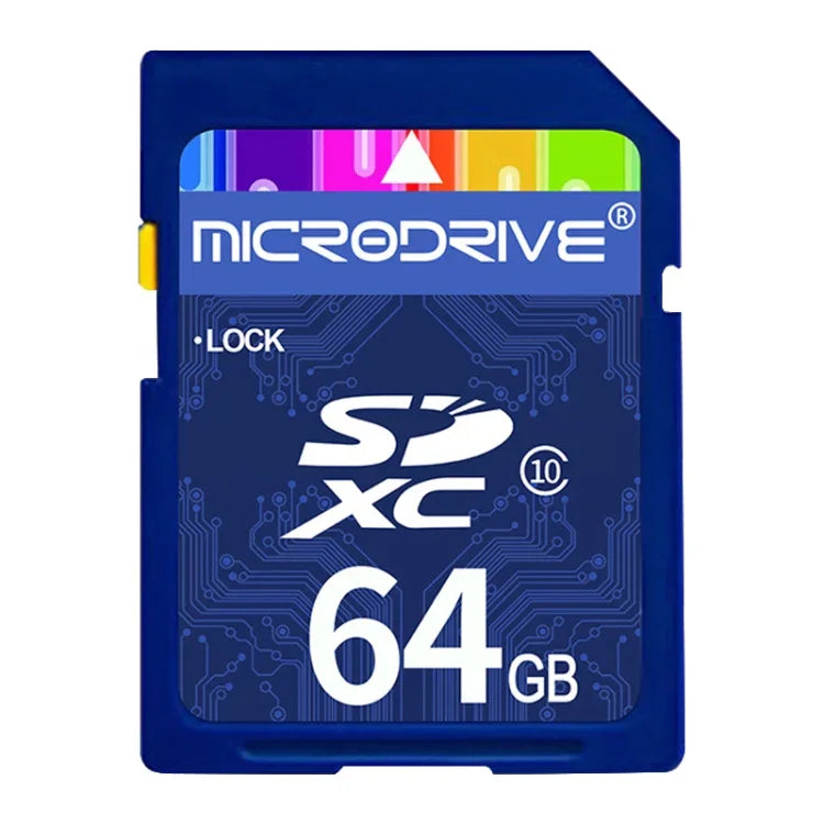Cartão de Memória Microdrive 64GB Classe 10 de Alta Velocidade para Todos os Dispositivos Digitais com Slot para Cartão SD, 64GB