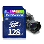 Cartão de Memória Microdrive 128GB Classe 10 de Alta Velocidade para Todos os Dispositivos Digitais com Slot para Cartão SD, 128GB