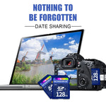 Cartão de Memória Microdrive 128GB Classe 10 de Alta Velocidade para Todos os Dispositivos Digitais com Slot para Cartão SD, 128GB