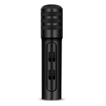 Microfone Condensador BGN-C7 para Karaoke em Telefone Móvel com Duplo Microfone para Canto ao Vivo e Placa de Som Integrada