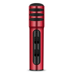 Microfone Condensador BGN-C7 para Karaoke em Telefone Móvel com Duplo Microfone para Canto ao Vivo e Placa de Som Integrada