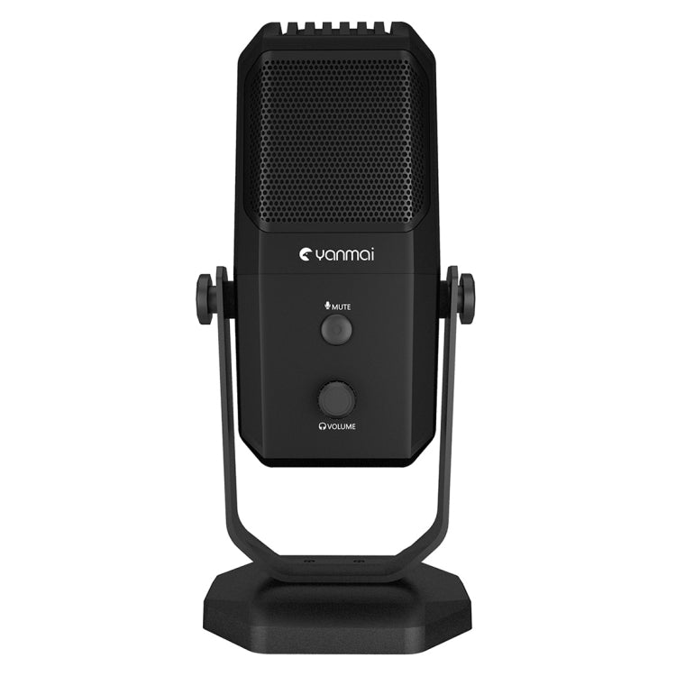 Microfone Condensador de Estúdio Yanmai SF-900 Multifuncional com Quatro Direcionalidades e Suporte de Secretária