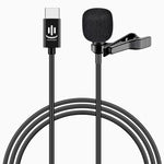 Microfone de Lapela Condensador com Redução Inteligente de Ruído YICHUANG YC-LM10 USB-C / Tipo-C, Comprimento do Cabo: 1,5m, YC-LM10