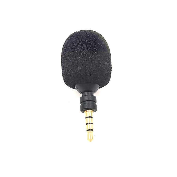 Microfone Mini Dobrável para Telemóvel, Tablet e Portátil MK-5 Plugue Dourado de 3,5mm com 4 Níveis de Pino, 4 Níveis de Pino