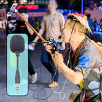 Microfone Direto Estéreo com Plugue de 3,5mm para Megafone de Guia Turístico e Intérprete Bluetooth Sem Fios ZJ002MR-01, Estéreo
