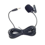 ZJ002MR Mono Plug Reto 3,5mm para Carro, Protetor Solar, Intérprete Sem Fios, Megafone para Guia Turístico, Microfone Lavalier Com Fio, Comprimento: 3m, Mono 3,5mm