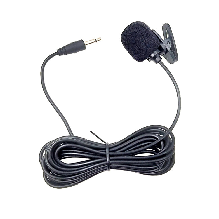 ZJ002MR Mono Plug Reto 3,5mm para Carro, Protetor Solar, Intérprete Sem Fios, Megafone para Guia Turístico, Microfone Lavalier Com Fio, Comprimento: 3m, Mono 3,5mm