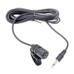 ZJ002MR Mono Plug Reto 3,5mm para Carro, Protetor Solar, Intérprete Sem Fios, Megafone para Guia Turístico, Microfone Lavalier Com Fio, Comprimento: 3m, Mono 3,5mm