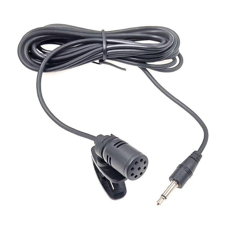 ZJ002MR Mono Plug Reto 3,5mm para Carro, Protetor Solar, Intérprete Sem Fios, Megafone para Guia Turístico, Microfone Lavalier Com Fio, Comprimento: 3m, Mono 3,5mm