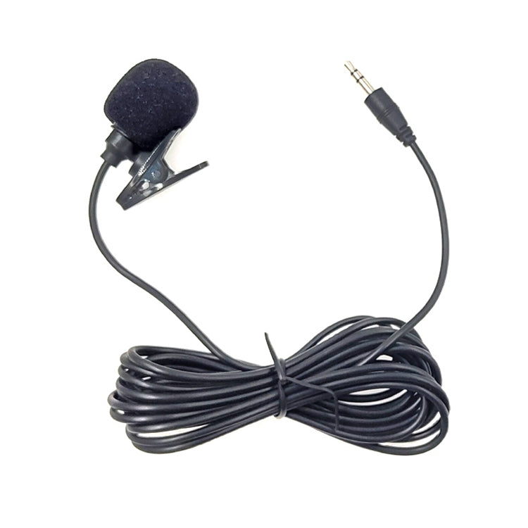 ZJ002MR Estéreo Plug Reto 3,5mm para Carro, Protetor Solar, Intérprete Sem Fios, Megafone para Guia Turístico, Microfone Lavalier Com Fio, Comprimento: 3m, Estéreo 3,5mm