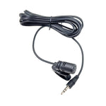 ZJ002MR Estéreo Plug Reto 3,5mm para Carro, Protetor Solar, Intérprete Sem Fios, Megafone para Guia Turístico, Microfone Lavalier Com Fio, Comprimento: 3m, Estéreo 3,5mm