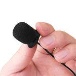 ZJ002MR Estéreo Plug Reto 3,5mm para Carro, Protetor Solar, Intérprete Sem Fios, Megafone para Guia Turístico, Microfone Lavalier Com Fio, Comprimento: 3m, Estéreo 3,5mm