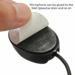 ZJ010MR Mono Plug Angular 3,5mm para Carro, Navegação GPS, Altifalante, Microfone Bluetooth Externo Adesivo, Comprimento: 3m, 3,5mm