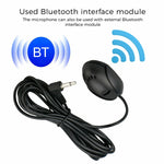 ZJ010MR Mono Plug Angular 3,5mm para Carro, Navegação GPS, Altifalante, Microfone Bluetooth Externo Adesivo, Comprimento: 3m, 3,5mm