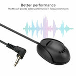 ZJ010MR Mono Plug Angular 3,5mm para Carro, Navegação GPS, Altifalante, Microfone Bluetooth Externo Adesivo, Comprimento: 3m, 3,5mm
