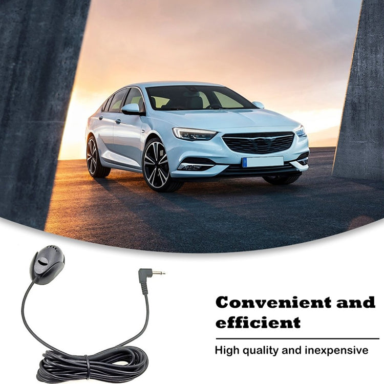 ZJ010MR Mono Plug Angular 3,5mm para Carro, Navegação GPS, Altifalante, Microfone Bluetooth Externo Adesivo, Comprimento: 3m, 3,5mm