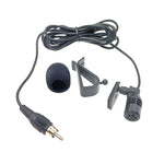 ZJ015MR Plug RCA Lotus para Carro, Navegação DVD, Microfone Externo Adesivo, Comprimento: 3m, Plug RCA Lotus