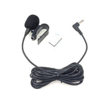 Microfone mono de lapela adesivo com clipe ZJ025MR para GPS de carro / áudio DVD com Bluetooth, comprimento do cabo: 3m, ficha de cotovelo de 90 graus 2,5mm, ficha mono de cotovelo 2,5mm