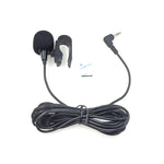 Microfone estéreo de lapela adesivo com clipe ZJ025MR para GPS de carro / áudio DVD com Bluetooth, comprimento do cabo: 3m, ficha de cotovelo de 90 graus 2,5mm, ficha estéreo de cotovelo 2,5mm