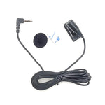 Microfone estéreo de lapela adesivo com clipe ZJ025MR para GPS de carro / áudio DVD com Bluetooth, comprimento do cabo: 3m, ficha de cotovelo de 90 graus 2,5mm, ficha estéreo de cotovelo 2,5mm