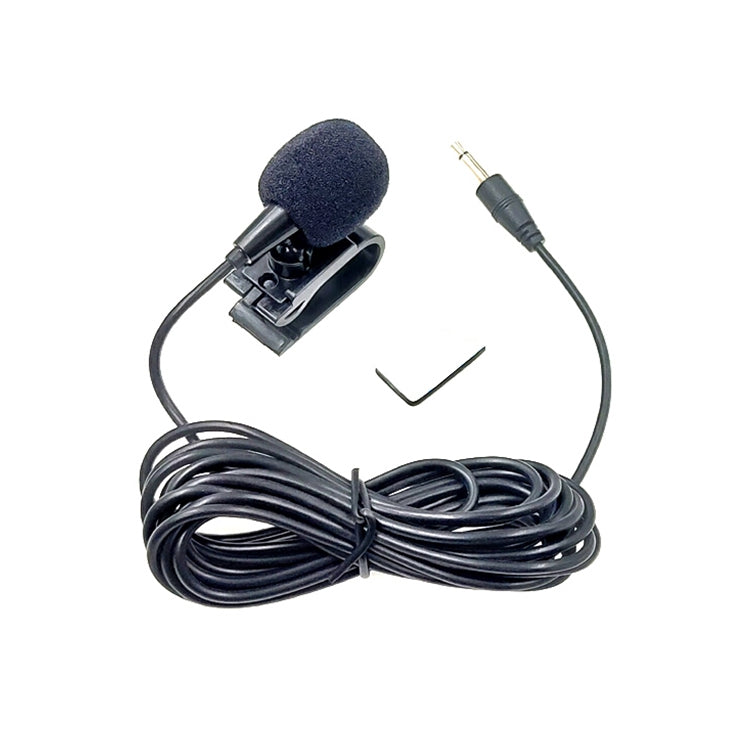 Microfone mono de lapela adesivo com clipe ZJ025MR com ficha 2,5mm para GPS de carro / áudio DVD com Bluetooth, comprimento do cabo: 3m, ficha mono 2,5mm