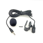Microfone mono de lapela adesivo com clipe ZJ025MR com ficha 2,5mm para GPS de carro / áudio DVD com Bluetooth, comprimento do cabo: 3m, ficha mono 2,5mm