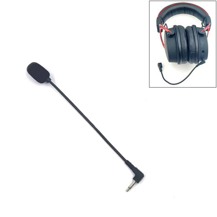 Microfone mono ZJ033MR-03 com ficha angular de 3,5mm para headset de jogos com placa de som para transmissão ao vivo, 17cm mono com ficha angular
