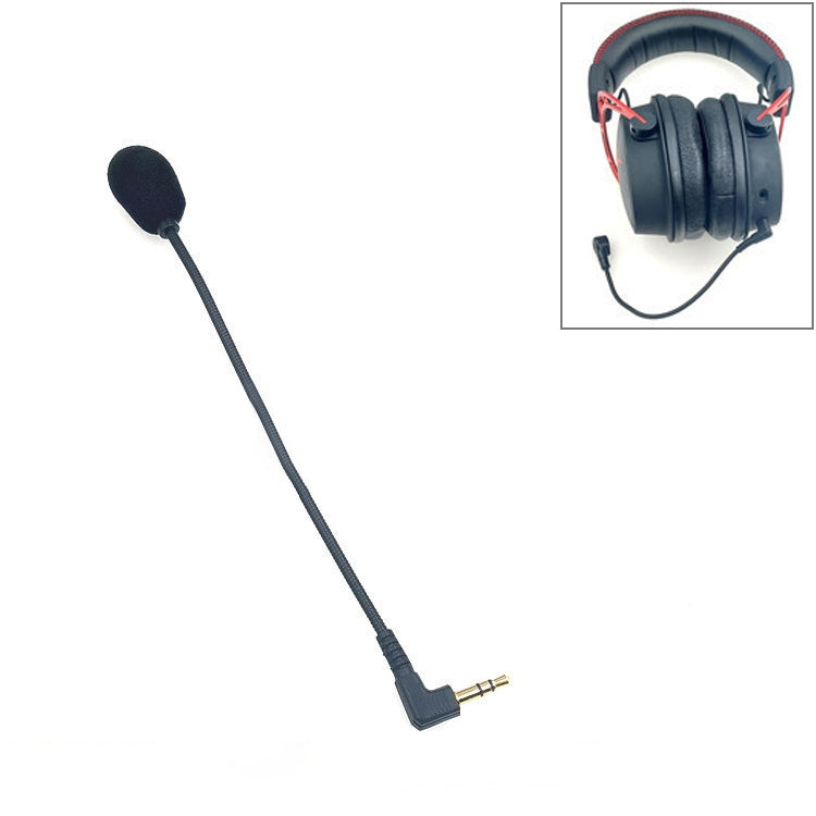 ZJ033MR-03 Plugue de Ângulo Estéreo 3.5mm 17cm Headset Gaming com Microfone ao Vivo para Placa de Som, Ângulo Estéreo 17cm